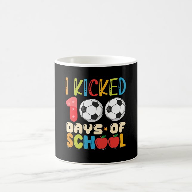 Ich startete 100 Tage Fußball Lover Kaffeetasse (Mittel)