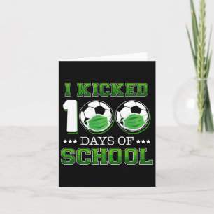 Ich startete 100 Tage Schulsoccer mit dem Gesicht Karte