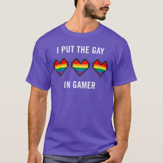Ich stecke das Gay in Gamer lustiger LGBT Stolz Ga T-Shirt
