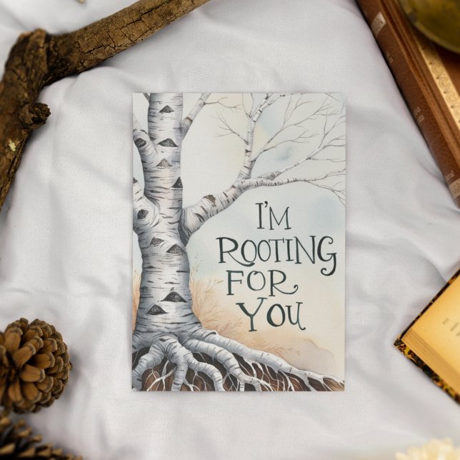 Ich stecke für deine Grußkarte Dankeskarte (Show your support with this personalized, "I'm rooting for you" greeting card! )