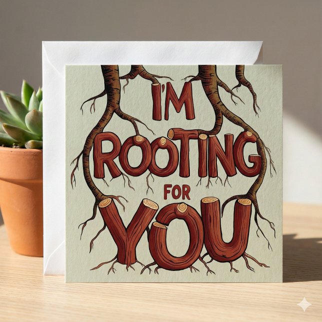 Ich stecke für deine Karte (Empower someone special with this, "I'm rooting for you" card! )