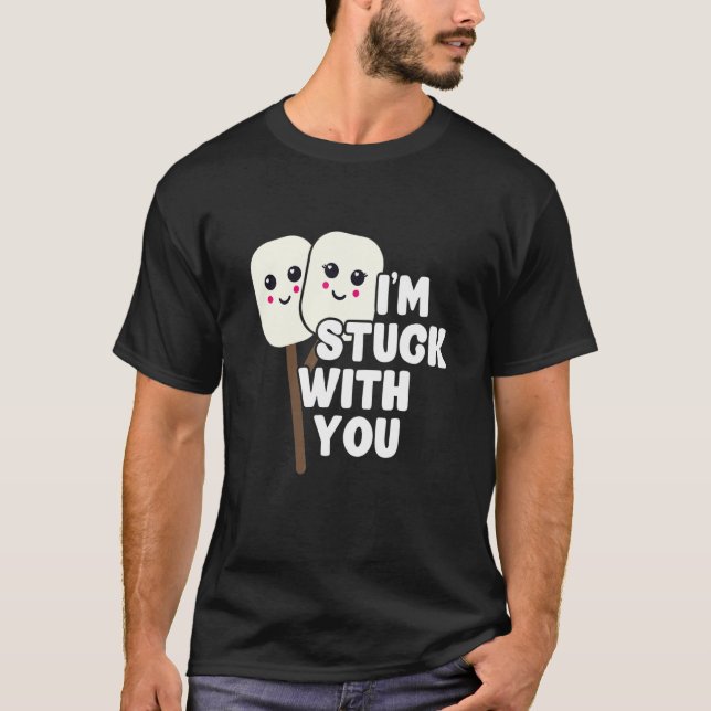 Ich stecke mit dir zusammen Marshmallow Campfire R T-Shirt (Vorderseite)