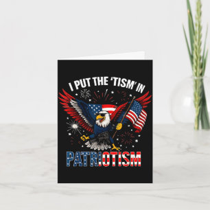 Ich steckte den Tismus in Patriotismus athletische Karte