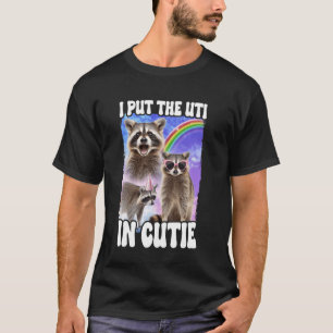 Ich steckte die HWI in süßen Waschbären T-Shirt
