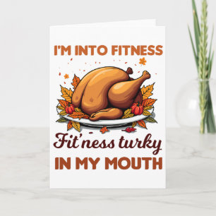 Ich Steh Auf Fitness Fit'ness Truthahn In Meinem M Karte