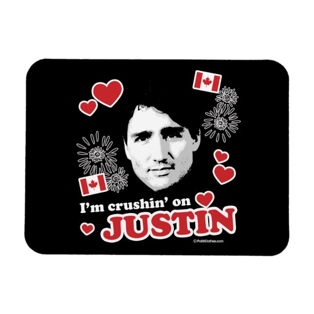 Ich stehe auf Justin -.png Magnet (Horizontal)