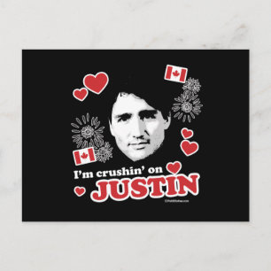 Ich stehe auf Justin -.png Postkarte