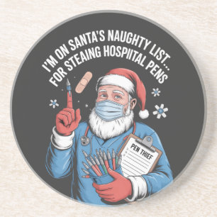 Ich stehe auf Santas böser Liste, weil ich im Kran Getränkeuntersetzer