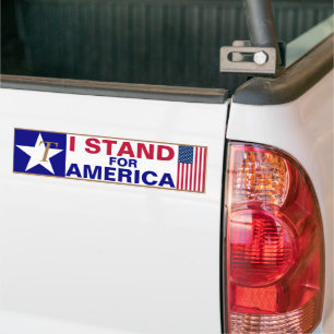 Ich stehe für Amerika Autoaufkleber