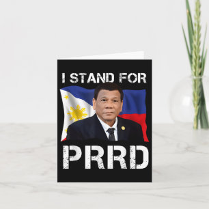 Ich stehe für den PRD-Unterstützer Digong Duterte  Karte