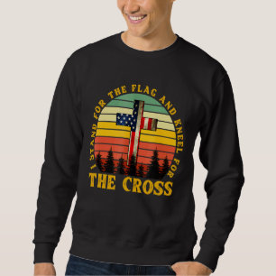 Ich stehe für die Fahne, die ich für das Kreuz Jes Sweatshirt