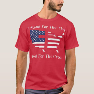 Ich stehe für die Fahne und für die Cross-US-Fl T-Shirt