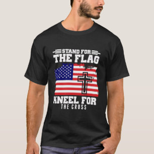 Ich stehe für die Flagge und Knie für die Cross Vi T-Shirt