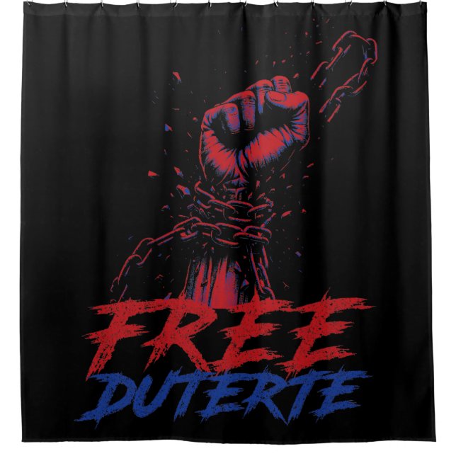 Ich stehe für Duterte Free DU30 Free Duterte Duschvorhang (Vorderseite)