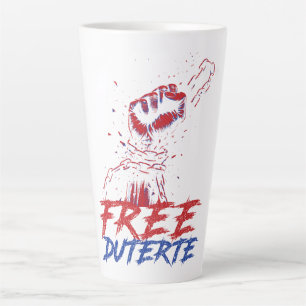 Ich stehe für Duterte Free DU30 Free Duterte Milchtasse