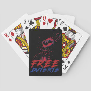 Ich stehe für Duterte Free DU30 Free Duterte Spielkarten