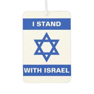 Ich stehe für Israel-Zoll-Text Israel-Flagge Autolufterfrischer