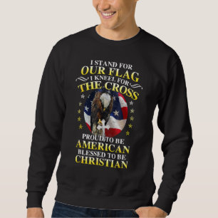 Ich stehe für unsere Fahne für den Kreuzadler 4. Sweatshirt