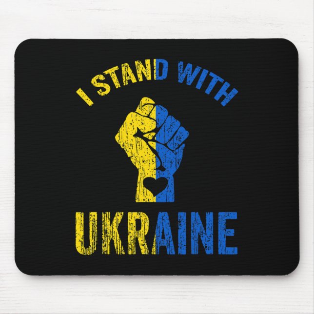 Ich stehe hinter der Ukraine7 Mousepad (Vorne)
