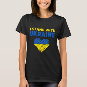 Ich stehe hinter der Ukraine 10 T-Shirt