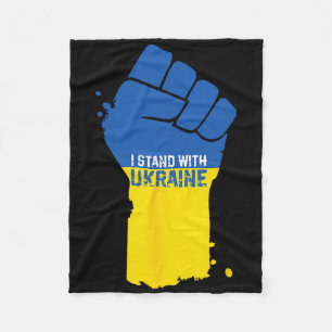 Ich stehe hinter der Ukraine 11 Fleecedecke