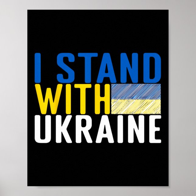 Ich stehe hinter der Ukraine 15  Poster (Vorne)