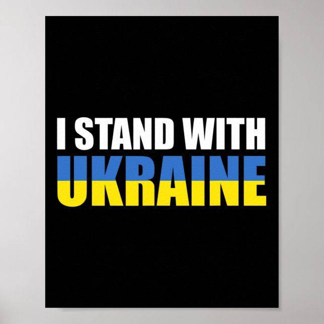 Ich stehe hinter der Ukraine 16 Poster (Vorne)