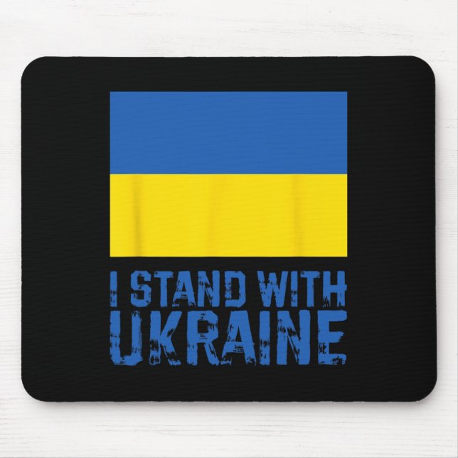 Ich stehe hinter der Ukraine 6  Mousepad (Vorne)