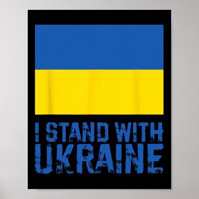 Ich stehe hinter der Ukraine 6  Poster (Vorne)