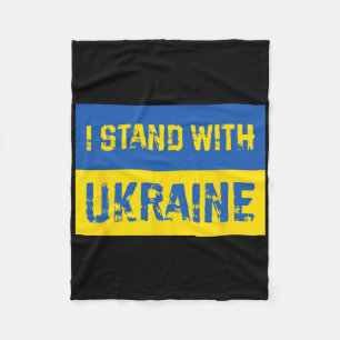 Ich stehe hinter der Ukraine 9 Fleecedecke