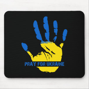 Ich stehe hinter der Ukraine, bete für die Ukraine Mousepad