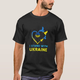 Ich stehe hinter der Ukraine Funny Putin Vintage M T-Shirt