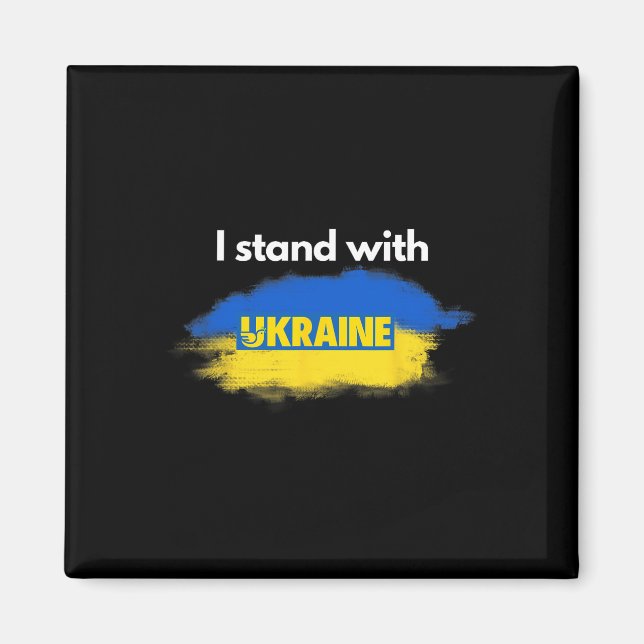 Ich stehe hinter der Ukraine  Magnet (Vorne)