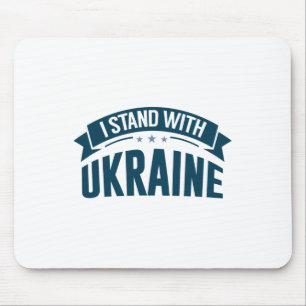 Ich stehe hinter der Ukraine - Patriotische Fürsor Mousepad