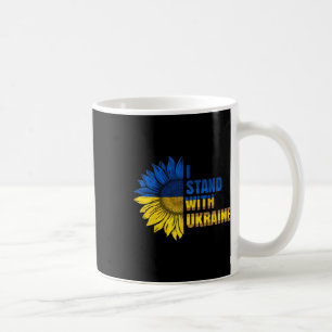 Ich stehe hinter der Ukraine - Sonnenblumen-Unters Kaffeetasse