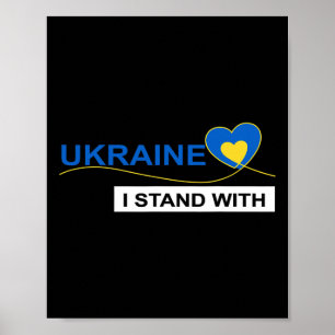Ich stehe hinter der Ukraine Stopp Krieg Protest U Poster