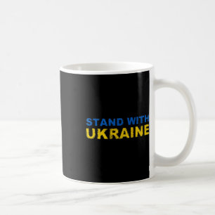 Ich stehe hinter der Ukraine - Ukrainische Flagge Kaffeetasse