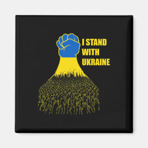 Ich stehe hinter der Ukraine - Unterstütze die Ukr Magnet