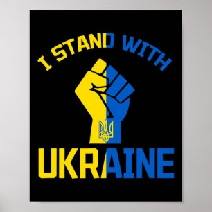 Ich stehe hinter der Ukraine - Unterstütze die Ukr Poster