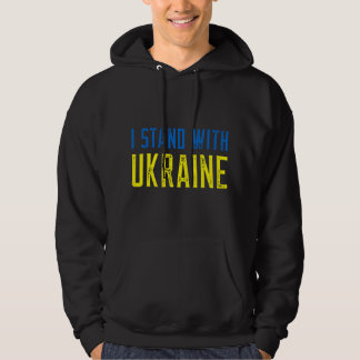 Ich stehe hinter der Ukraine, unterstütze und bete Hoodie