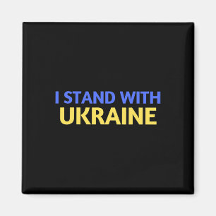 Ich stehe hinter der Ukraine, unterstütze und bete Magnet