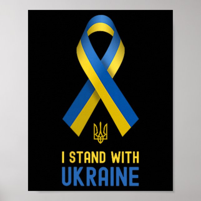Ich stehe hinter der Ukraine Unterstützung der Ukr Poster (Vorne)
