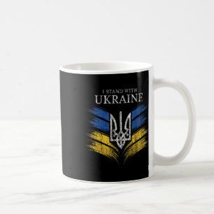 Ich stehe hinter der Ukraine Zeigen Sie Unterstütz Kaffeetasse