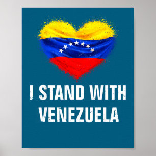 Ich stehe hinter der venezolanischen Flagge, Unter Poster