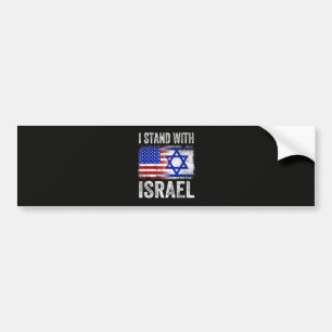 Ich stehe hinter Israel Autoaufkleber