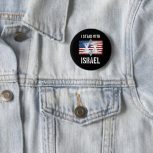 ich stehe hinter Israel Button