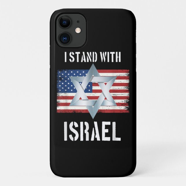 ich stehe hinter Israel Case-Mate iPhone Hülle (Rückseite)