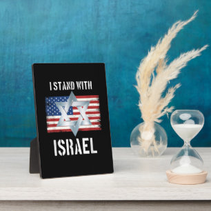 ich stehe hinter Israel Fotoplatte