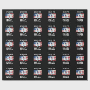 ich stehe hinter Israel Geschenkpapier