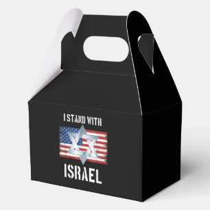 ich stehe hinter Israel Geschenkschachtel
